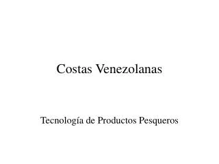 costas venezolanas