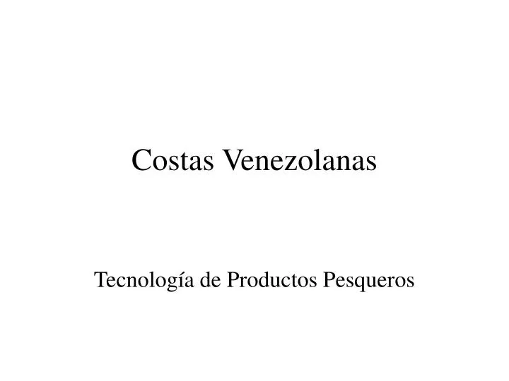 costas venezolanas