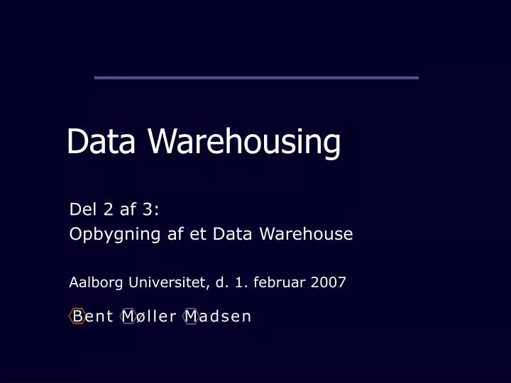 data warehousing