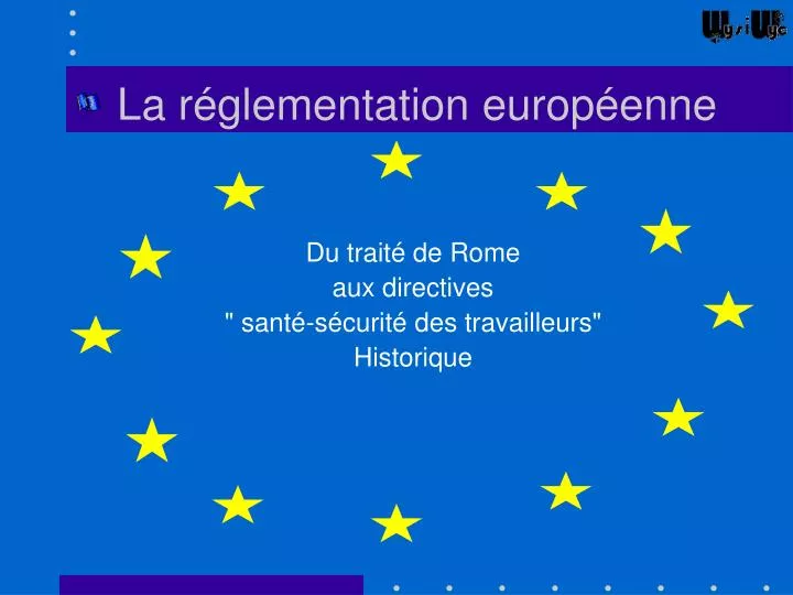 la r glementation europ enne