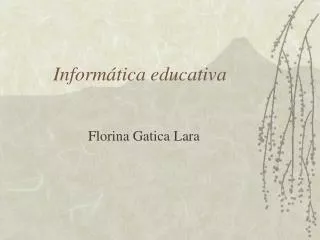 inform tica educativa