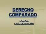 DERECHO COMPARADO - slide 1