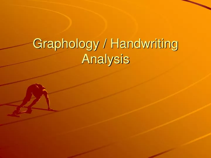 graphology handwriting analysis