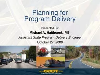 Planning for Program Delivery