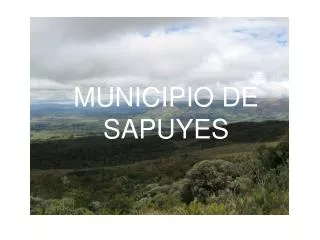 MUNICIPIO DE SAPUYES