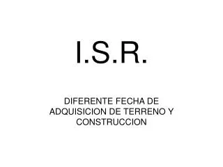i s r