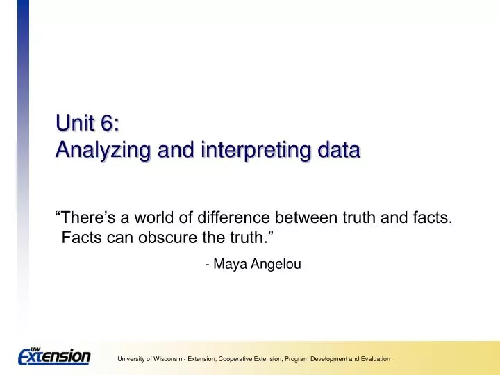 unit 6 analyzing and interpreting data