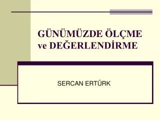g n m zde l me ve de erlend rme