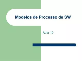 modelos de processo de sw