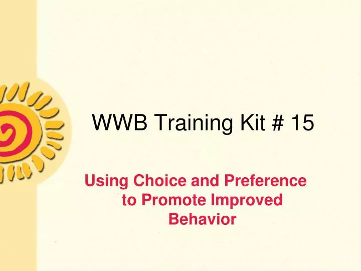 wwb training kit 15
