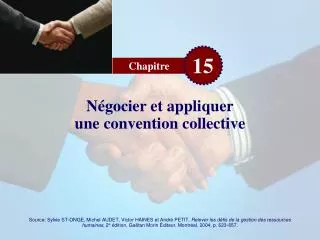 n gocier et appliquer une convention collective