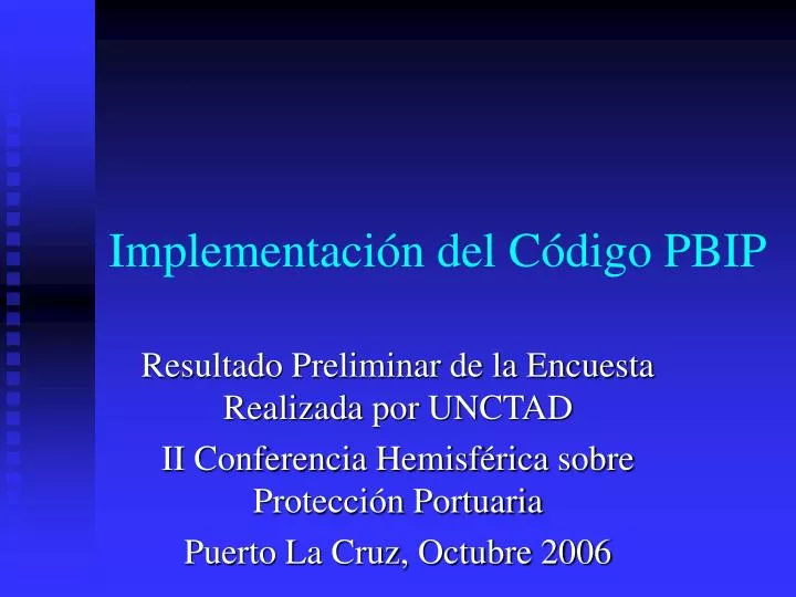 implementaci n del c digo pbip