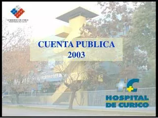 CUENTA PUBLICA 2003