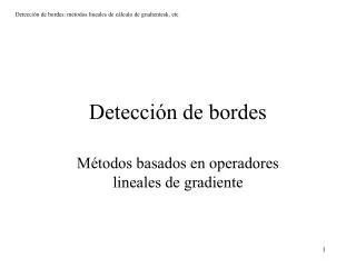 detecci n de bordes