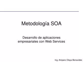 metodolog a soa