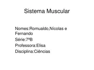 sistema muscular