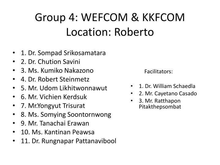 group 4 wefcom kkfcom location roberto