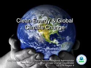Clean Energy &amp; Global Climate Change