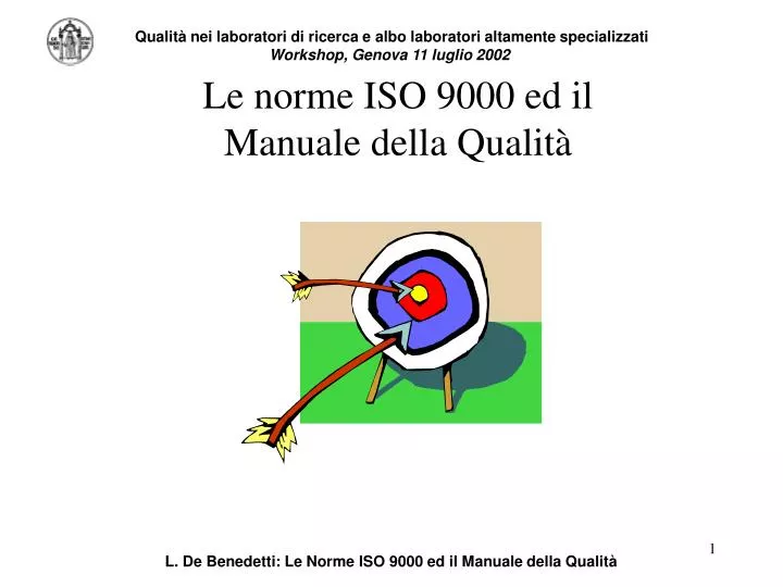 le norme iso 9000 ed il manuale della qualit