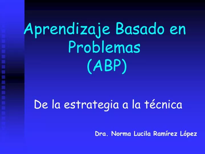 aprendizaje basado en problemas abp