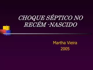 choque s ptico no rec m nascido