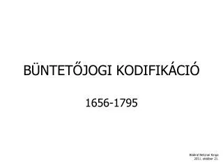 b ntet jogi kodifik ci