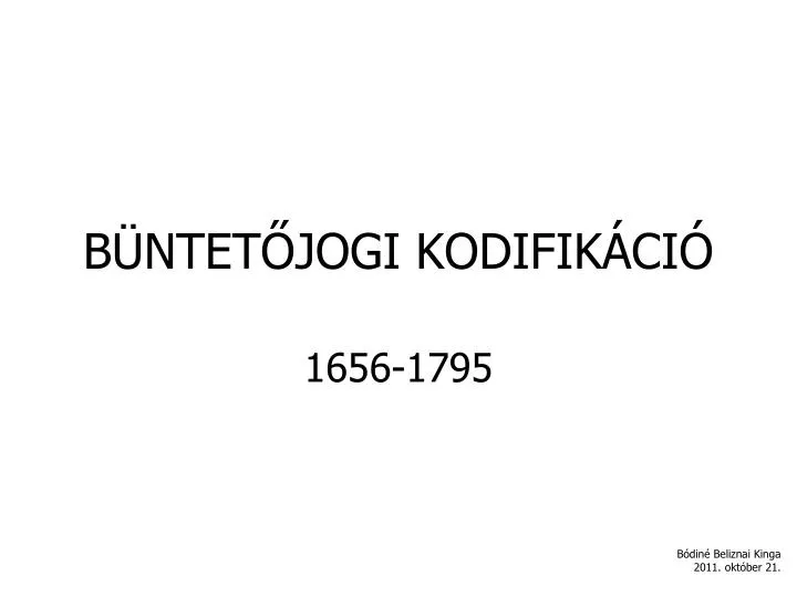 b ntet jogi kodifik ci