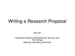 Writing a Research Proposal - slide 1
