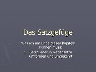 das satzgef ge