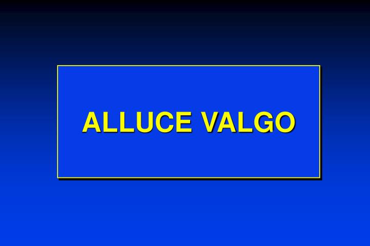 alluce valgo