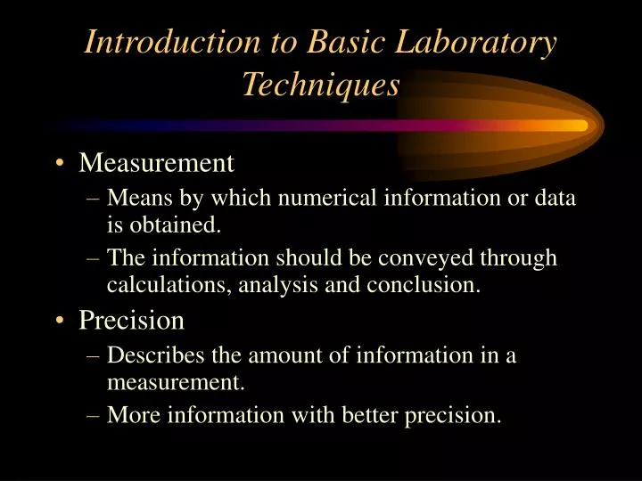 introduction to basic laboratory techniques