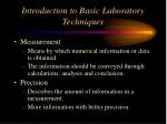 Introduction to Basic Laboratory Techniques - slide 1