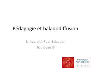 p dagogie et baladodiffusion