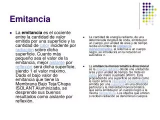 emitancia