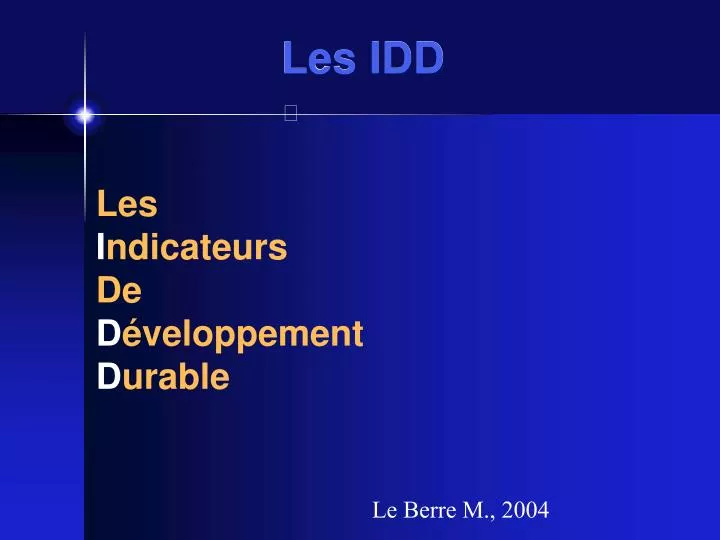 les idd