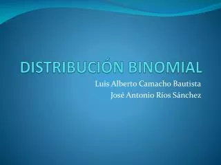 distribuci n binomial