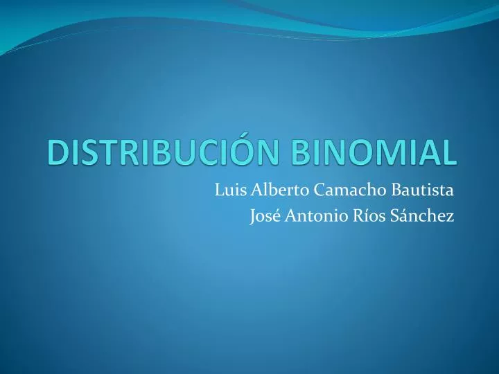 distribuci n binomial