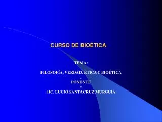 curso de bio tica