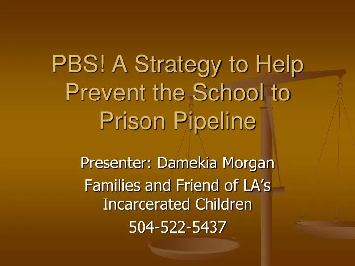 pbs a strategy to help prevent the school to prison pipeline