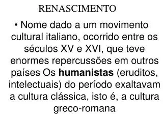 renascimento