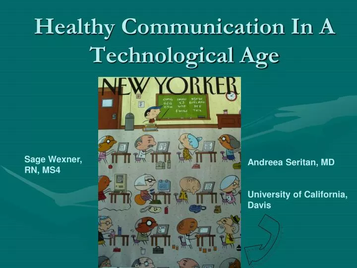 healthy communication in a technological age