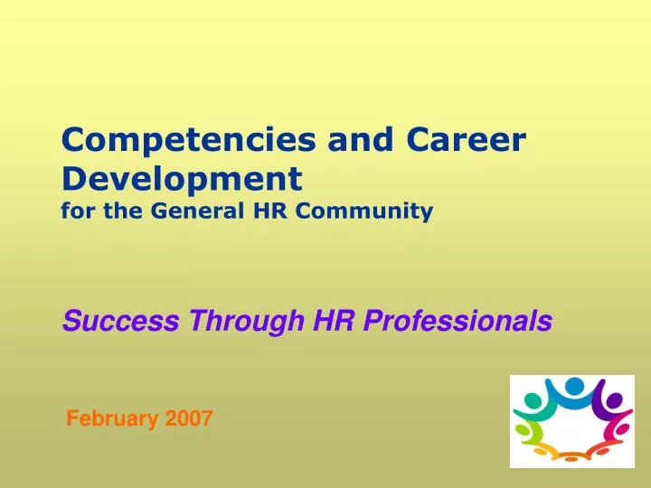 competenc ies and career development for the general h r community