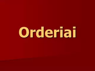 orderiai