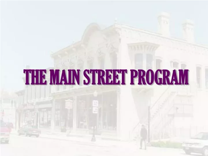 the main street program
