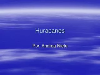 huracanes