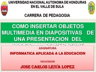 como insertar objetos multimedia en diapositivas de una presentacion del programa power point