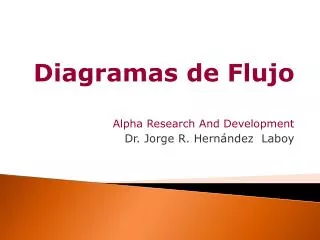 diagramas de flujo alpha research and development dr jorge r hern ndez laboy