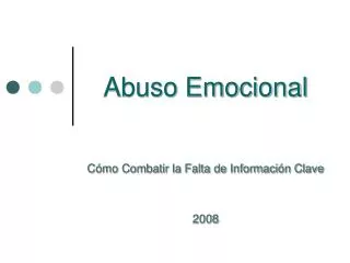 abuso emocional