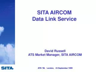 SITA AIRCOM Data Link Service