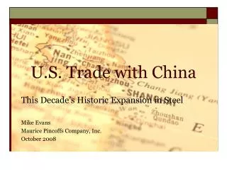 U.S. Trade with China